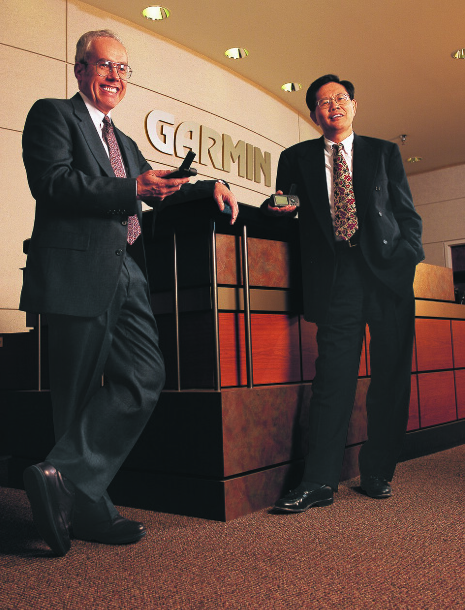 Fundadores de Garmin - Gary Burrell y Min Kao
