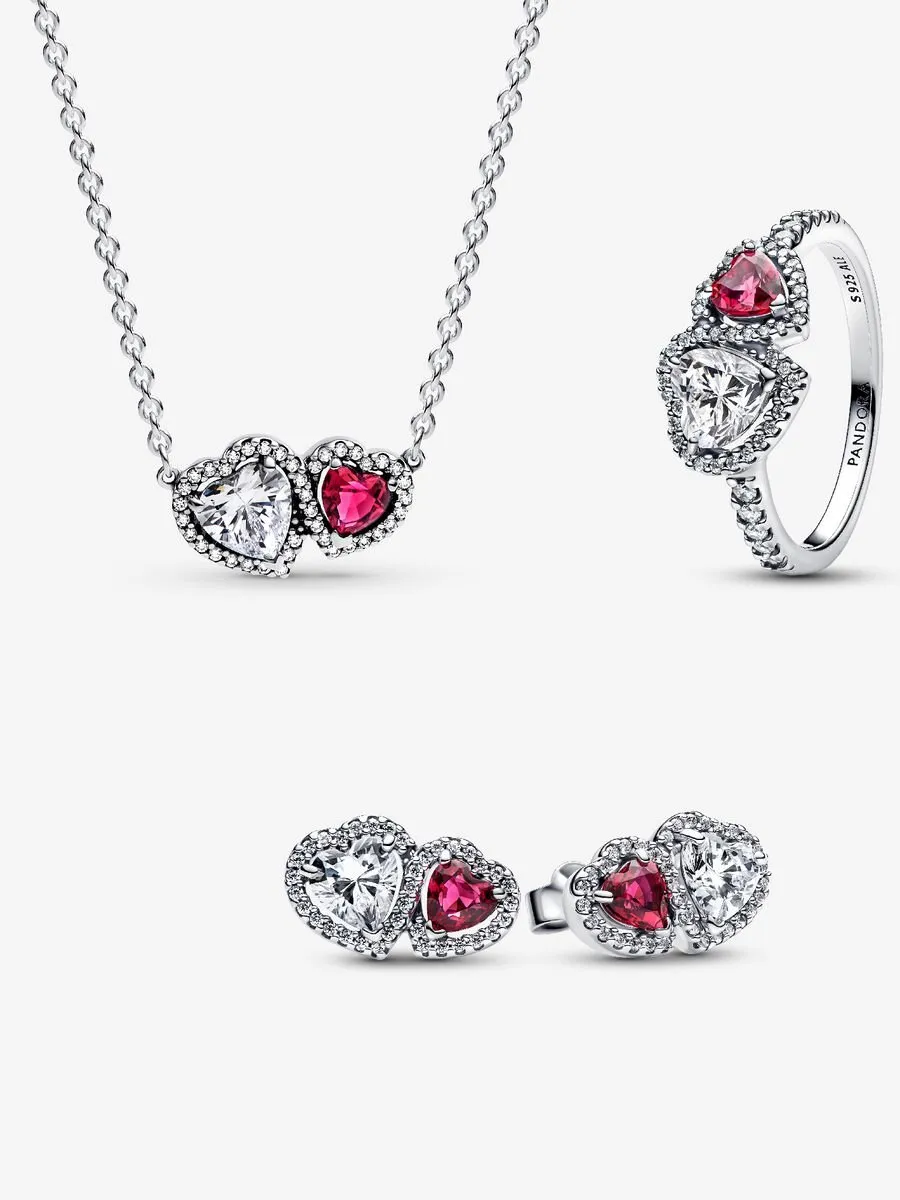 Conjunto de Regalo Halo Corazones con Anillo