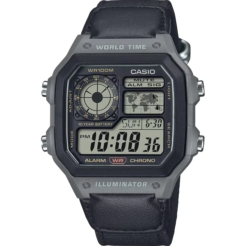 Casio Collection AE-1200WHUB-8AVEF World Time - Utility Color Watch
