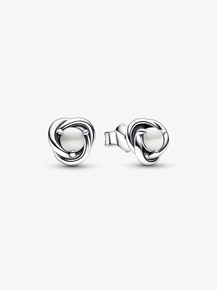 Pendientes de botón Circulo Eternity Junio