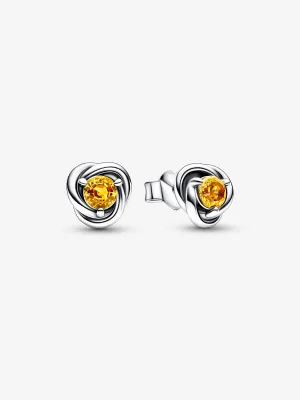 Pendientes de botón Círculo Eternity Noviembre