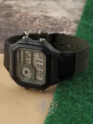 Casio Collection AE-1200WHUB-3AVEF World Time - Utility Color Watch