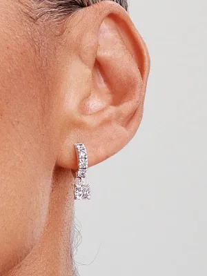 Pendientes de Aro Colgante en Pavé