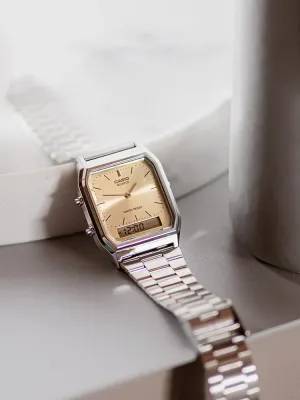 Casio Vintage AQ-230A-4AMQYES Vintage Edgy Watch
