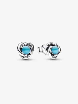 Pendientes de botón Círculo Eternity Diciembre