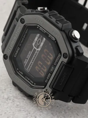 Casio Collection MWD-110HB-1BVEF Metal Covered Square Digital Watch