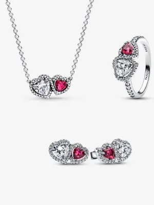 Conjunto de Regalo Halo Corazones con Anillo
