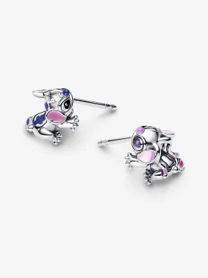 Pendientes de Botón Angel y Stitch de Disney