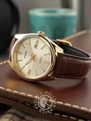 Casio Collection MTP-1302PGL-9AVEF Vintage Leather Watch