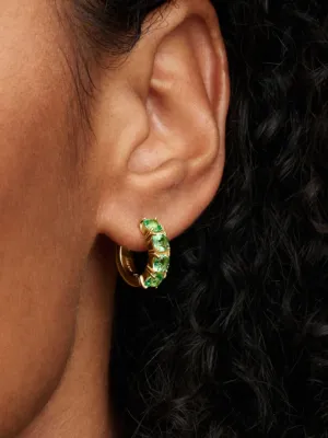 Pendientes de Aro Verdes