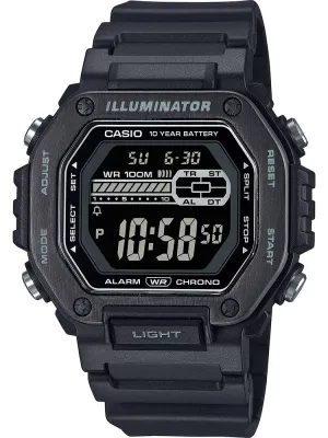Casio Collection MWD-110HB-1BVEF Metal Covered Square Digital Watch