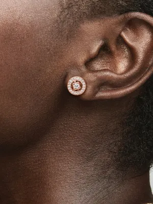 Pendientes de Botón Círculo Vintage con doble opción
