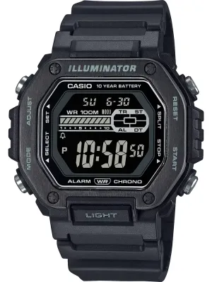 Casio Collection MWD-110HB-1BVEF Metal Covered Square Digital Watch