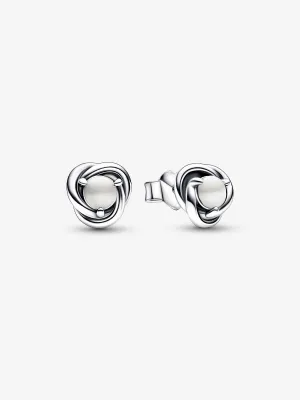 Pendientes de botón Circulo Eternity Junio