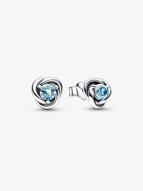 Product Pendientes de botón Círculo Eternity Marzo Image