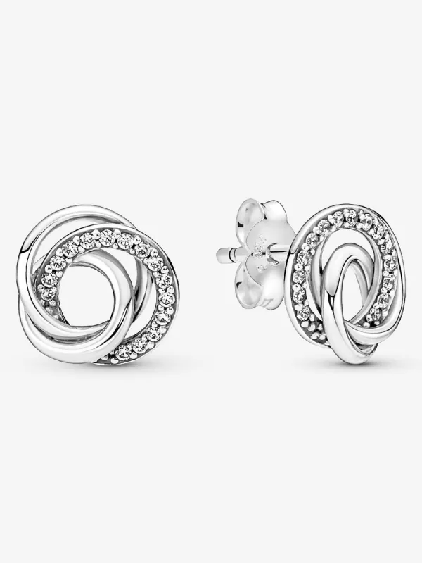 Product Pendientes de Botón Familia Unida para Siempre Image