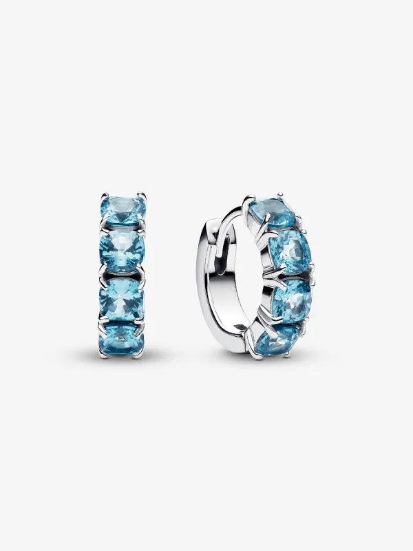 Product Pendientes de Aro Azul Claro Image