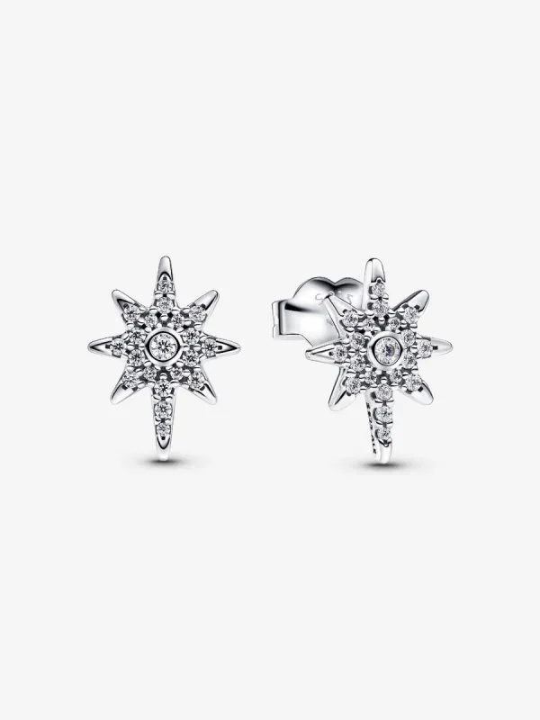 Producto Pendientes de botón Estrella Polar Brillante Imagen