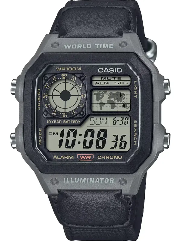 Producto Casio Collection AE-1200WHUB-8AVEF World Time - Utility Color Watch Imagen