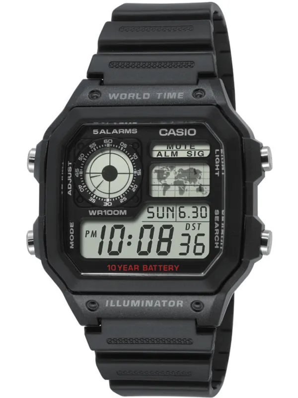 Producto Casio Collection AE-1200WH-1AVEF World Time Watch Imagen