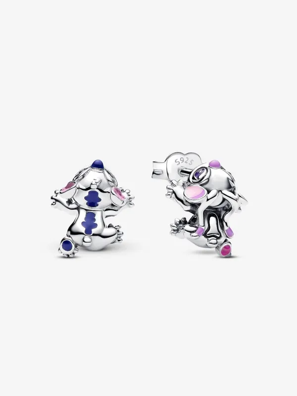 Product Pendientes de Botón Angel y Stitch de Disney Image