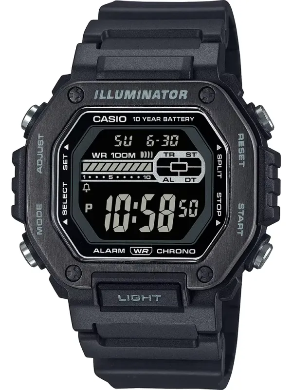 Producto Casio Collection MWD-110HB-1BVEF Metal Covered Square Digital Watch Imagen