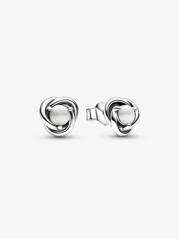 Product Pendientes de botón Circulo Eternity Junio Image